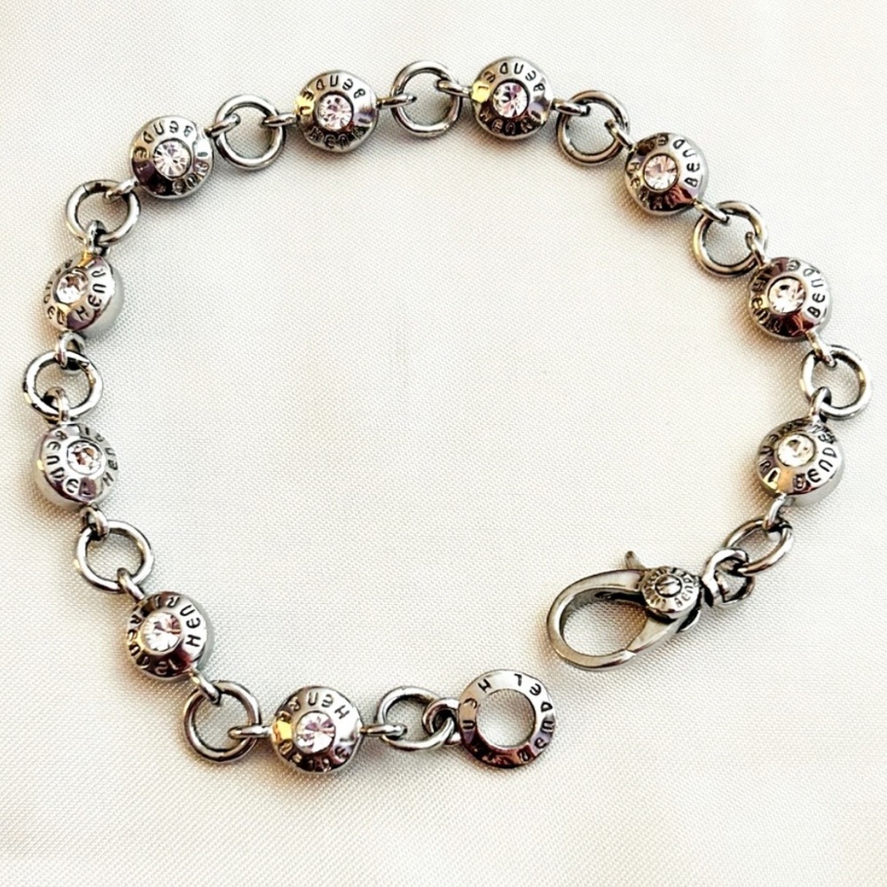 NWOT RARE Henri Bendel Silver Tone Tennis Bracelet - Picture 3 of 10